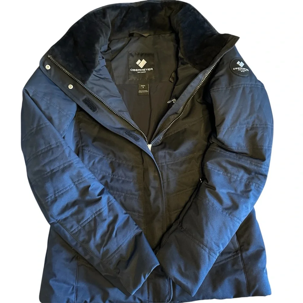OBERMEYER Womens Black Jacket Size 2 - Picture 1 of 15